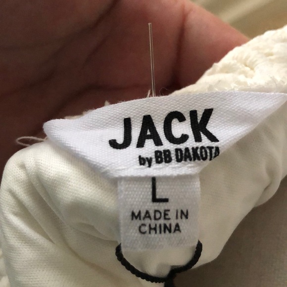 Jack by BB Dakota Lolita Off white top  sz L - Picture 4 of 6